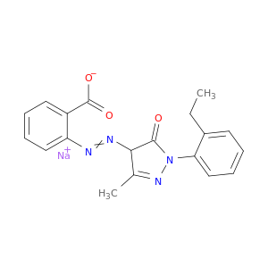 苯甲酸,2-[2-[1-(2-乙基苯基)-4,5-二氢-3-甲基-5-氧代-1H-吡唑-4-基]二亚苯基]-,钠盐(1：1)