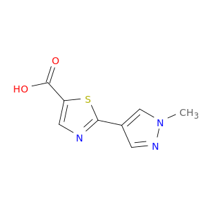 2-(1-Methyl-1H-pyrazol-4-yl)-1,3-thiazole-5-carboxylic Acid