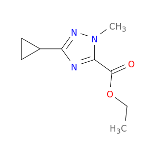 ethyl 3-cyclopropyl-1-methyl-1H-1,2,4-triazole-5-carboxylate