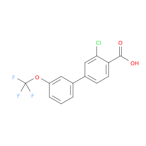 2-Chloro-4-(3-trifluoromethoxyphenyl)benzoic acid