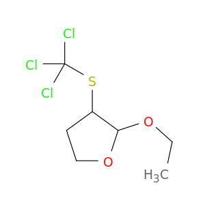 Furan,2-ethoxytetrahydro-3-[(trichloromethyl)thio]-