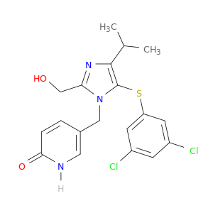 5-[[5-(3,5-dichlorophenyl)sulfanyl-2-(hydroxymethyl)-4-isopropyl-imidazol-1-yl]methyl]-3h-pyridin-2-one