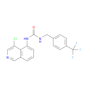 Urea, N-(4-chloro-5-isoquinolinyl)-N'-[[4-(trifluoromethyl)phenyl]methyl]-
