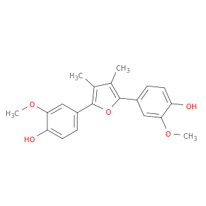 3,4-dimethyl-2,5-bis(4-hydroxy-3-methoxyphenyl)furan