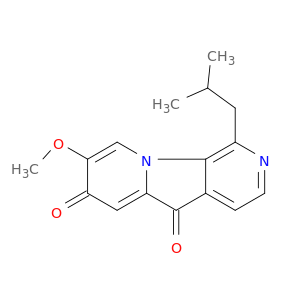 Pyrido[4,3-b]indolizine-5,7-dione, 8-methoxy-1-(2-methylpropyl)-