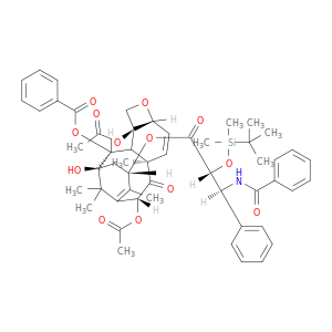 (2aR,4aR,6R,9S,11S,12S,12aR,12bS)-6,12b-Bis(acetyloxy)-12-(benzoyloxy)-2a,4a,5,6,9,10,11,12,12a,12b-decahydro-11-hydroxy-4a,8,13,13-tetramethyl-5-oxo-7,11-methano-1H-cyclodeca[3,4]benz[1,2-b]oxet-9-yl (αR,βS)-β-(benzoylamino)-α-[[(1,1-dimethylethyl)dimethylsilyl]oxy]benzenepropanoate