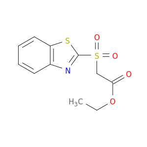 Acetic acid, (2-benzothiazolylsulfonyl)-, ethyl ester