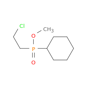 Phosphinic acid, (2-chloroethyl)cyclohexyl-, methyl ester