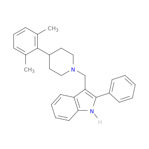 1H-Indole, 3-[[4-(2,6-dimethylphenyl)-1-piperidinyl]methyl]-2-phenyl-