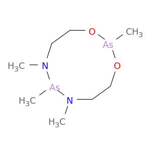 4H-1,3,6,8,2,7-Dioxadiazadiarsecine, hexahydro-2,6,7,8-tetramethyl-
