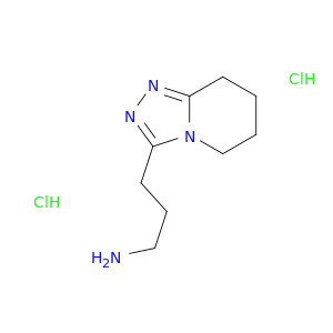 3-{5H,6H,7H,8H-[1,2,4]三唑并[4,3-A]吡啶-3-基}丙-1-胺二盐酸盐
