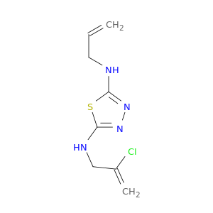 1,3,4-Thiadiazole-2,5-diamine, N-(2-chloro-2-propenyl)-N'-2-propenyl-