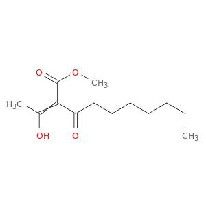 Decanoic acid, 2-(1-hydroxyethylidene)-3-oxo-, methyl ester