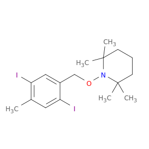Piperidine, 1-[(2,5-diiodo-4-methylphenyl)methoxy]-2,2,6,6-tetramethyl-