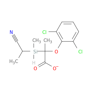 Acetic acid,2-(2,6-dichlorophenoxy)-, (1-cyanoethyl)dimethylsilyl ester