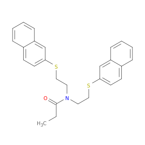 Propanamide, N,N-bis[2-(2-naphthalenylthio)ethyl]-