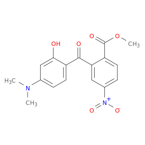 4-Dimethylamino-2-hydroxy-2'-methoxycarbonyl-5'-nitrobenzophenone