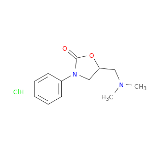 2-Oxazolidinone,5-[(dimethylamino)methyl]-3-phenyl-, hydrochloride (1:1)