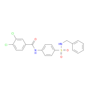 Benzamide, 3,4-dichloro-N-[4-[[(phenylmethyl)amino]sulfonyl]phenyl]-