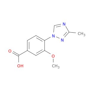 3-Methoxy-4-(3-methyl-1H-1,2,4-triazol-1-yl)benzoic acid