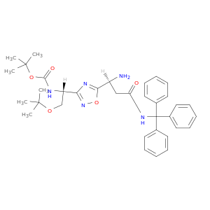 ((R)-1-(5-((S)-1-氨基-3-氧代-3-(三苯甲基氨基)丙基)-1,2,4-噁二唑-3-基)-2-(叔丁氧基)乙基)氨基甲酸叔丁酯