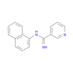 3-Pyridinecarboximidamide,N-1-naphthalenyl-