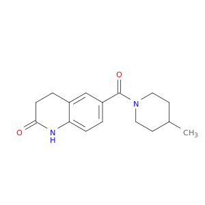 Piperidine, 4-methyl-1-[(1,2,3,4-tetrahydro-2-oxo-6-quinolinyl)carbonyl]-