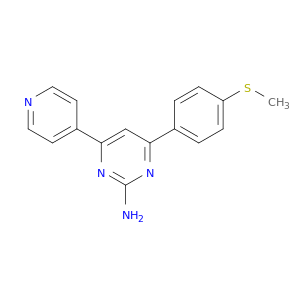 2-Pyrimidinamine, 4-[4-(methylthio)phenyl]-6-(4-pyridinyl)-