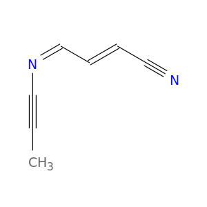 2-Butenenitrile, 4-(1-propynylimino)-, (2E,4Z)-