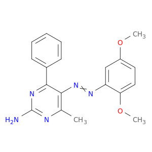 2-Pyrimidinamine,5-[2-(2,5-dimethoxyphenyl)diazenyl]-4-methyl-6-phenyl-