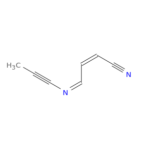 2-Butenenitrile, 4-(1-propynylimino)-, (2Z,4Z)-