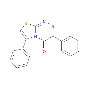 4H-Thiazolo[2,3-c][1,2,4]triazin-4-one, 3,6-diphenyl-