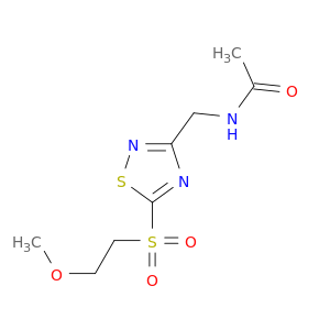 Acetamide, N-[[5-[(2-methoxyethyl)sulfonyl]-1,2,4-thiadiazol-3-yl]methyl]-