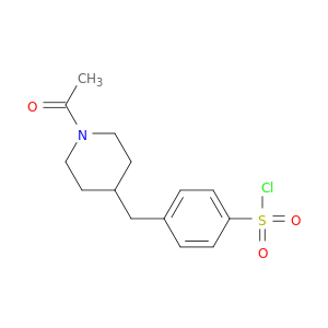 Benzenesulfonyl chloride, 4-[(1-acetyl-4-piperidinyl)methyl]-