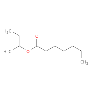 Heptanoic acid, 1-methylpropyl ester