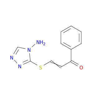 2-Propen-1-one,3-[(4-amino-4H-1,2,4-triazol-3-yl)thio]-1-phenyl-