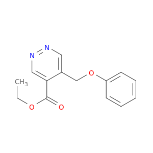 4-Pyridazinecarboxylic acid, 5-(phenoxymethyl)-, ethyl ester