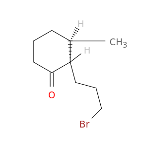 Cyclohexanone, 2-(3-bromopropyl)-3-methyl-, trans-
