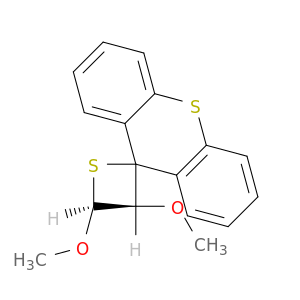 Spiro[thietane-2,9'-[9H]thioxanthene], 3,4-dimethoxy-, cis-