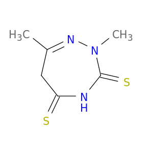 2H-1,2,4-Triazepine-3,5(4H,6H)-dithione, 2,7-dimethyl-