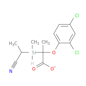 Acetic acid,2-(2,4-dichlorophenoxy)-, (1-cyanoethyl)dimethylsilyl ester