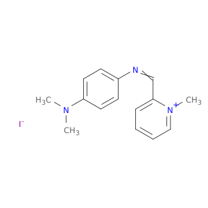 Pyridinium, 2-[[[4-(dimethylamino)phenyl]imino]methyl]-1-methyl-, iodide