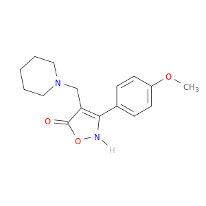 5(2H)-Isoxazolone, 3-(4-methoxyphenyl)-4-(1-piperidinylmethyl)-