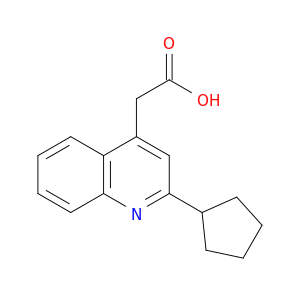 4-Quinolineacetic acid, 2-cyclopentyl-