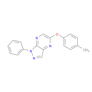 1H-Pyrazolo[3,4-b]pyrazine, 5-(4-methylphenoxy)-1-phenyl-