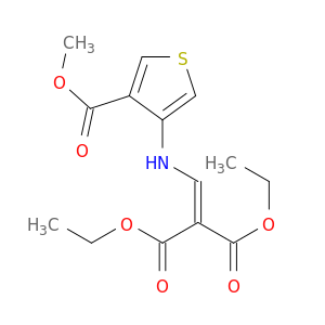 二乙基 2-(((4-(甲酯基)噻吩-3-基)氨基)亚甲基)丙二酸酯