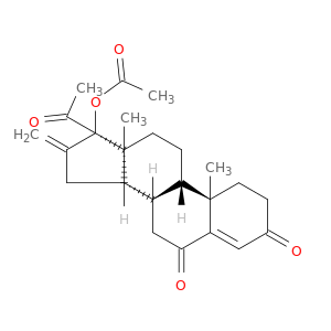 Pregn-4-ene-3,6,20-trione,17-(acetyloxy)-16-methylene- (9CI)