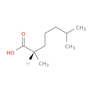 Heptanoic acid, 2,6-dimethyl-, (2S)-