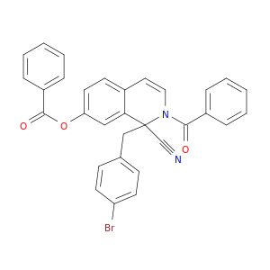 2-benzoyl-1-(4-bromobenzyl)-1-cyano-1,2-dihydroisoquinolin-7-yl benzoate