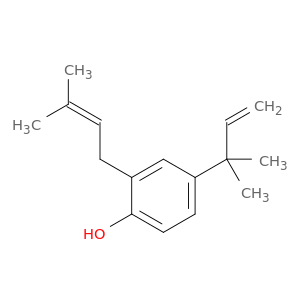 4-(2-methylbut-3-en-2-yl)-2-(3-methylbut-2-enyl)phenol